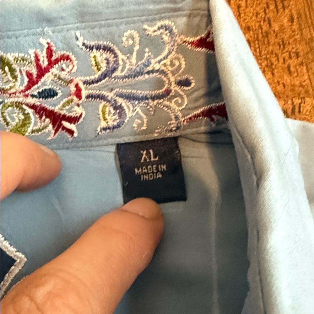 Robert Graham Sky Blue Dress Shirt - Picture 3 of 8